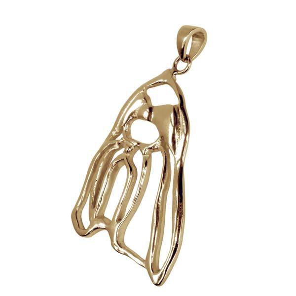 Shih Tzu 14K Gold Cut Out Pendant