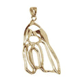 Shih Tzu 14K Gold Cut Out Pendant
