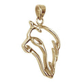 Silky Terrier  14K Gold Cut Out Pendant