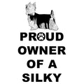 Silky Terrier Proud Owner - Adult Unisex Hoodie Sweatshirt