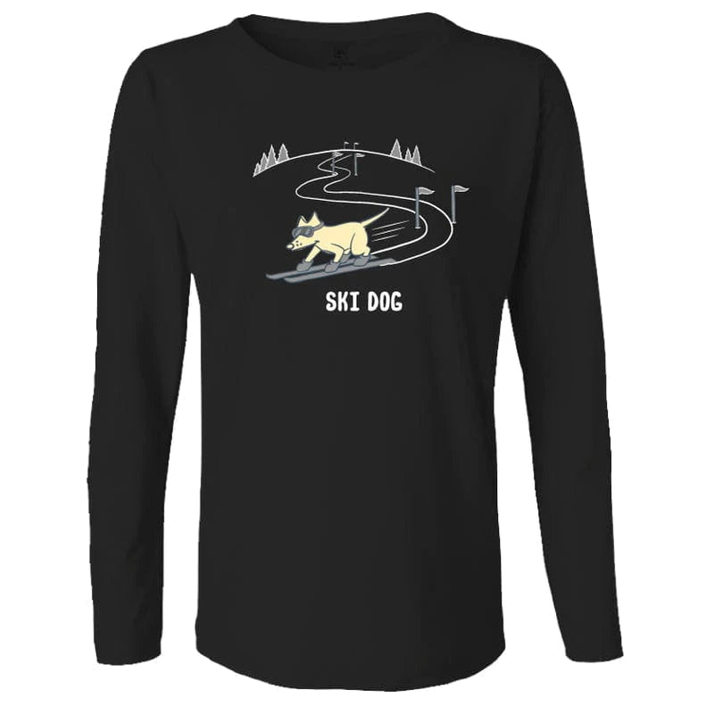 Ski Dog - Ladies Long-Sleeve T-Shirt