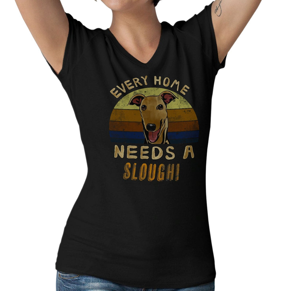 Every Home Needs a Sloughi - Women's V-Neck T-Shirt
