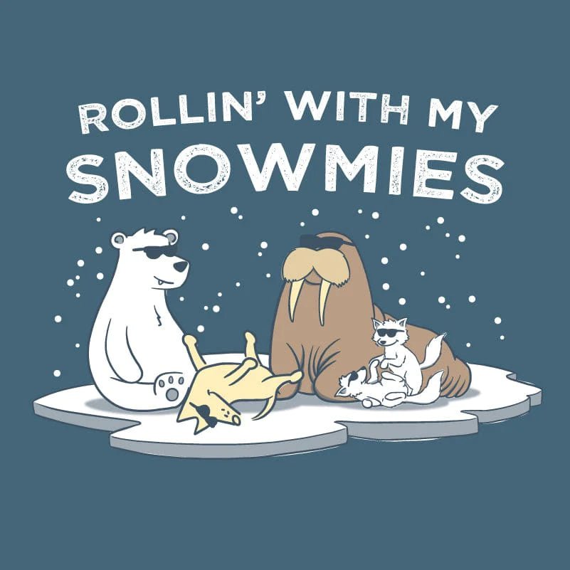 Rollin With My Snowmies - Lightweight Tee