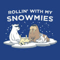 Rollin With My Snowmies - Ladies T-Shirt V-Neck