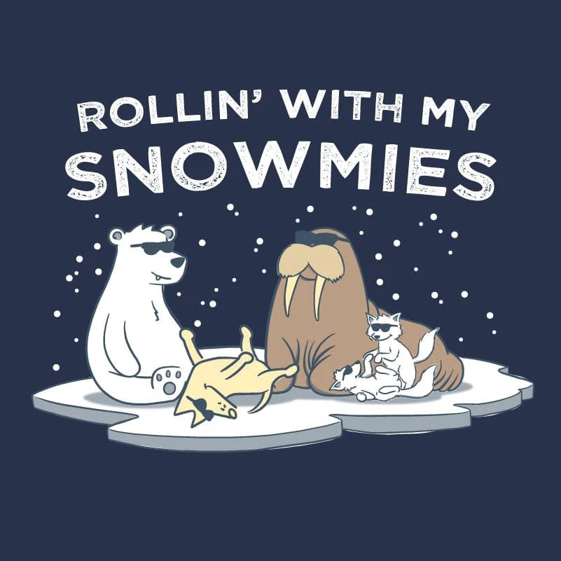 Rollin With My Snowmies  - Youth Short Sleeve T-Shirt