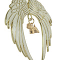 Soft Coated Wheaten Terrier Gold Plated Holiday Angel Wing Ornament
