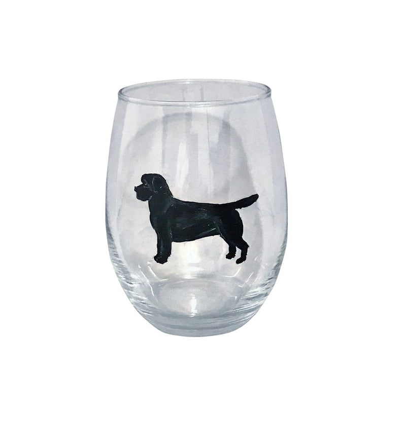 Sporting Group - Hand-Painted Stemless Wine Glass