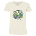 Stop And Smell The Flowers - Ladies T-Shirt V-Neck