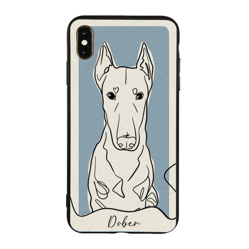 Custom Dog Phone Case Matte Finish - Elegant Design