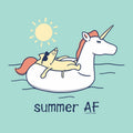 Summer AF - Ladies Racerback Tank Top