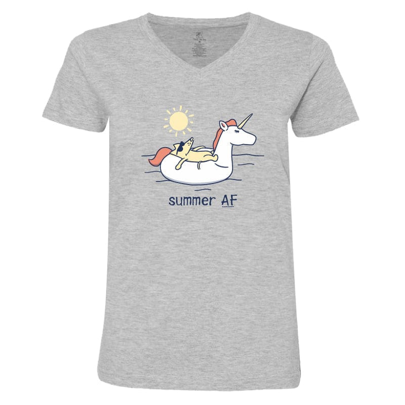 Summer AF - Ladies T-Shirt V-Neck
