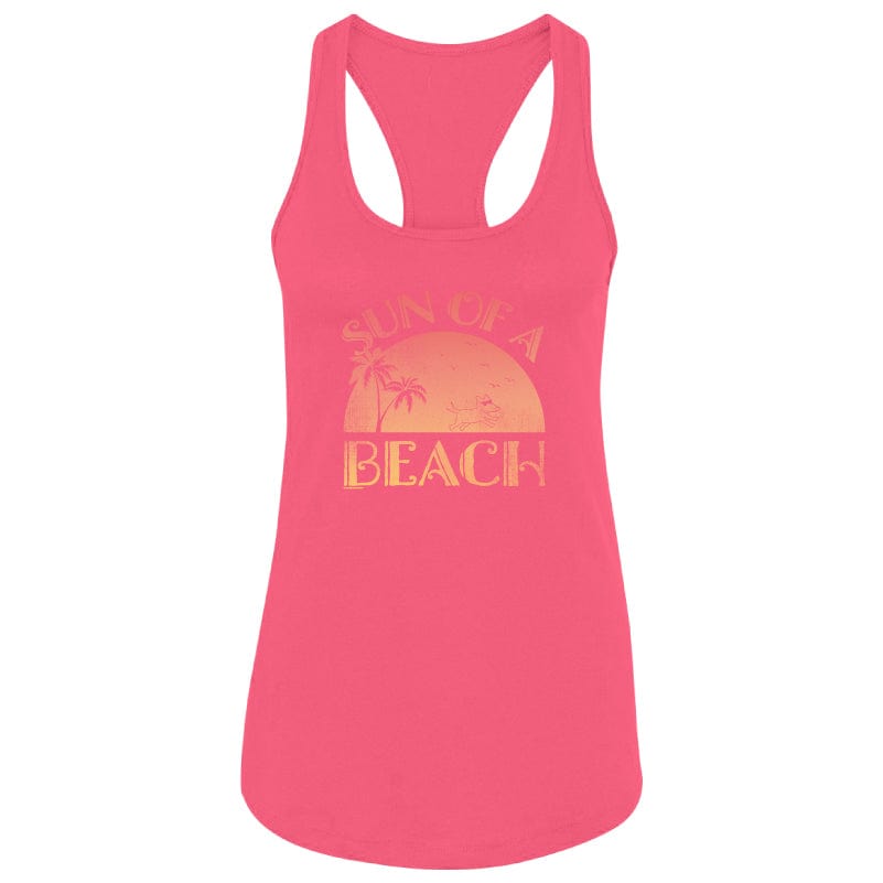 Sun Of A Beach - Ladies Racerback Tank Top