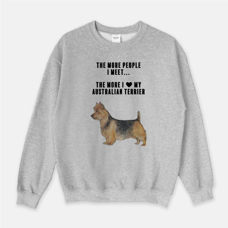 Australian Terrier Love Unisex Crew Neck Sweatshirt