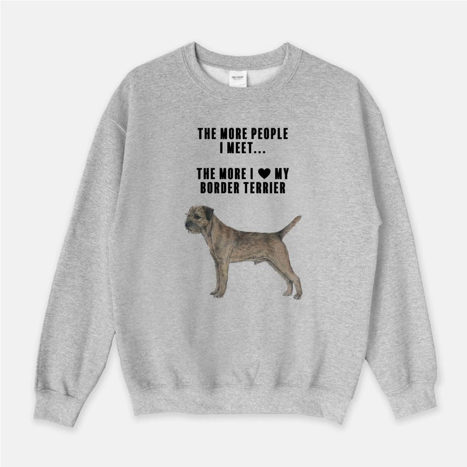 Border Terrier Love Unisex Crew Neck Sweatshirt