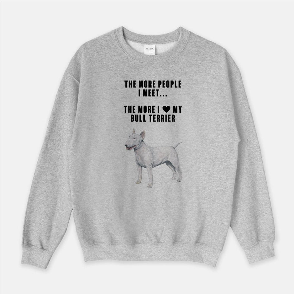 Bull Terrier Love Unisex Crew Neck Sweatshirt