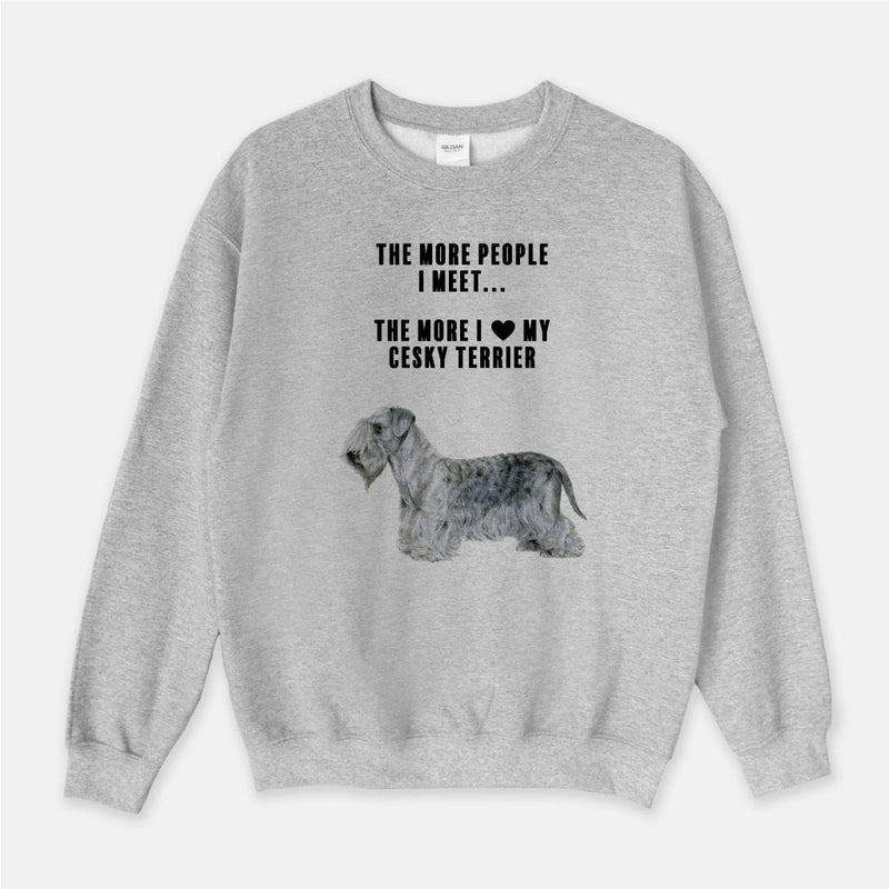 Cesky Terrier Love Unisex Crew Neck Sweatshirt