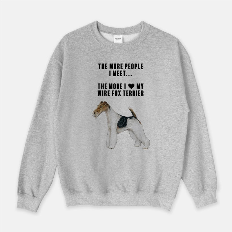 Wire Fox Terrier Love Unisex Crew Neck Sweatshirt