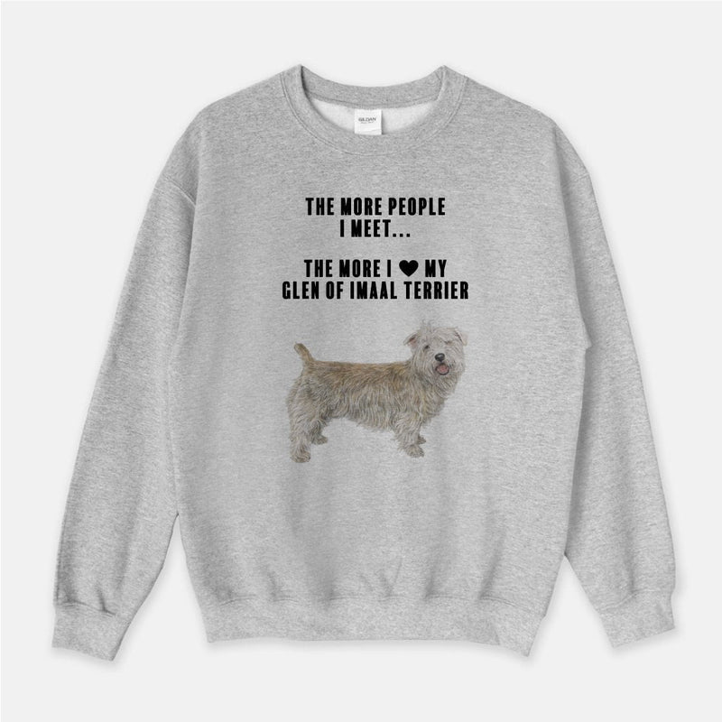 Glen of Imaal Terrier Love Unisex Crew Neck Sweatshirt