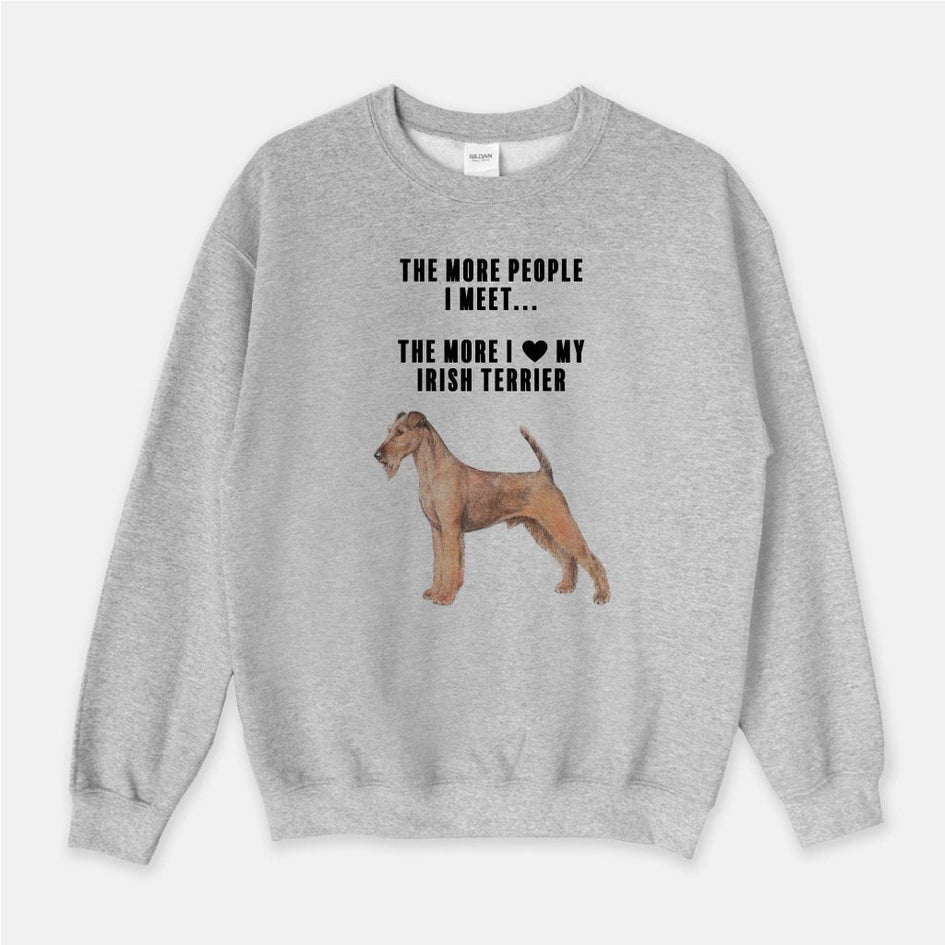 Irish Terrier Love Unisex Crew Neck Sweatshirt