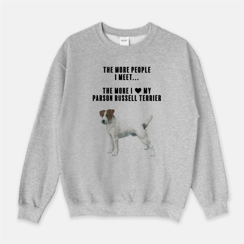 Parson Russell Terrier Love Unisex Crew Neck Sweatshirt