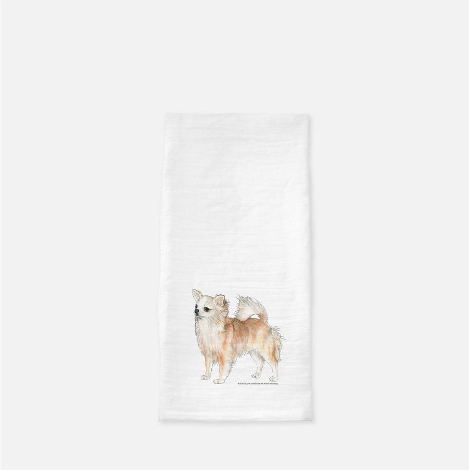 Chihuahua, Long Coated Tea Towel