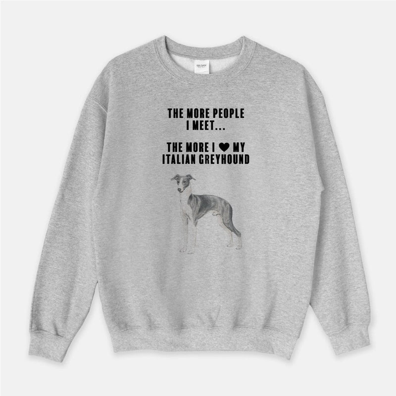 Italian Greyhound Love Unisex Crew Neck Sweatshirt