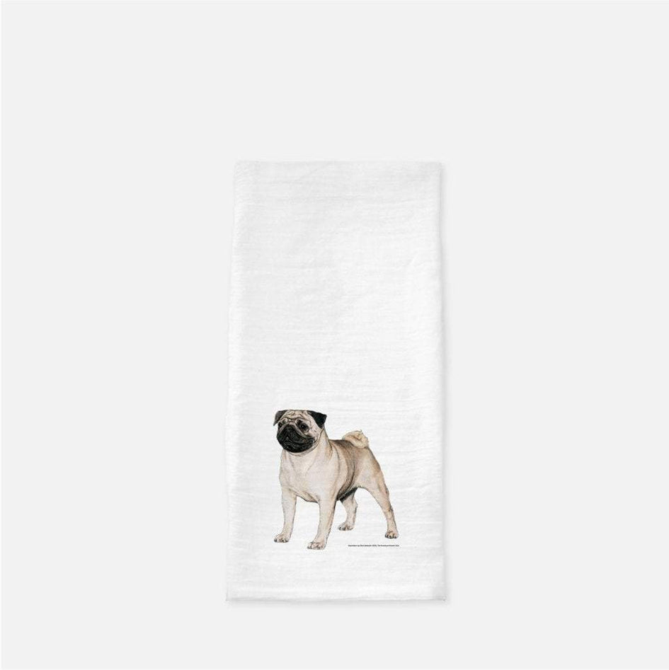 Pug Tea Towel