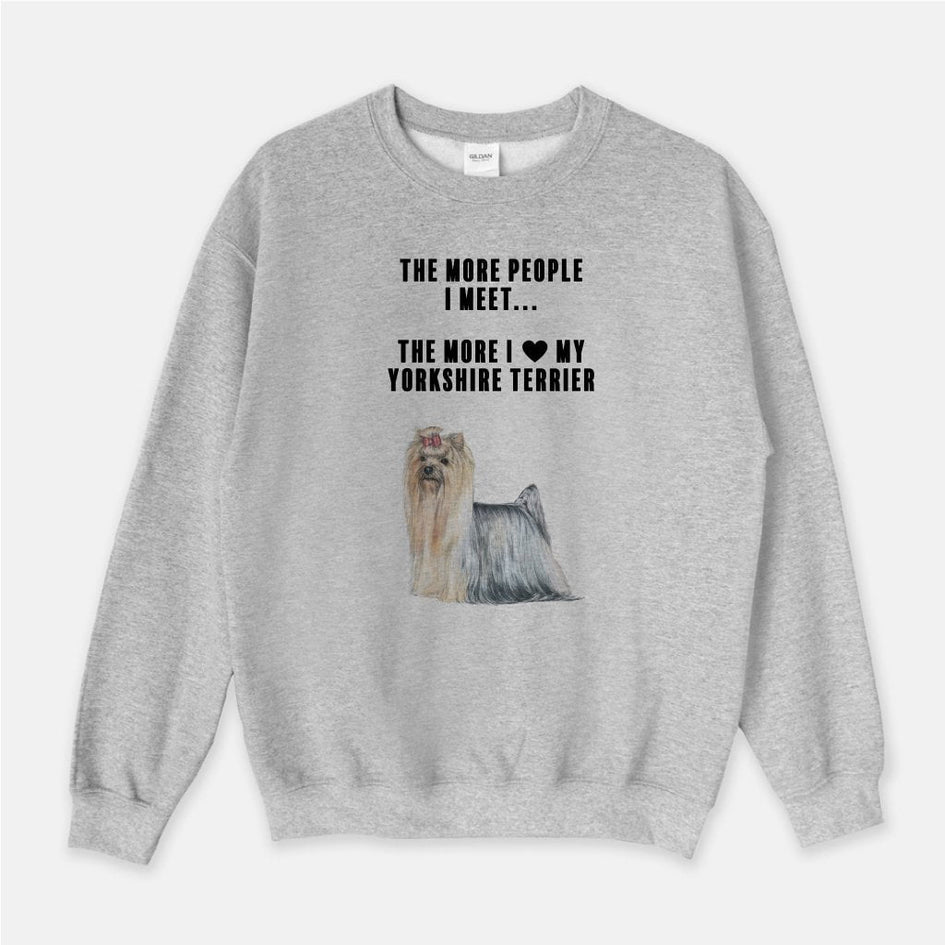 Yorkshire Terrier Love Unisex Crew Neck Sweatshirt