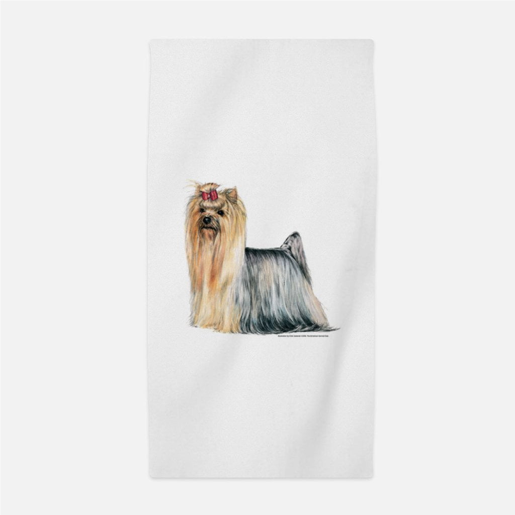 Yorkie beach sale towel