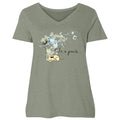 Take A Paws - Ladies Plus V-Neck Tee