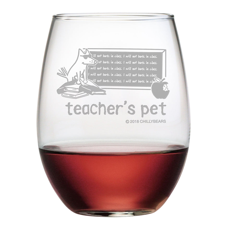Teacher's Pet - Wine Glass