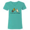 I'm Not Old I'm Vintage - Ladies T-Shirt V-Neck