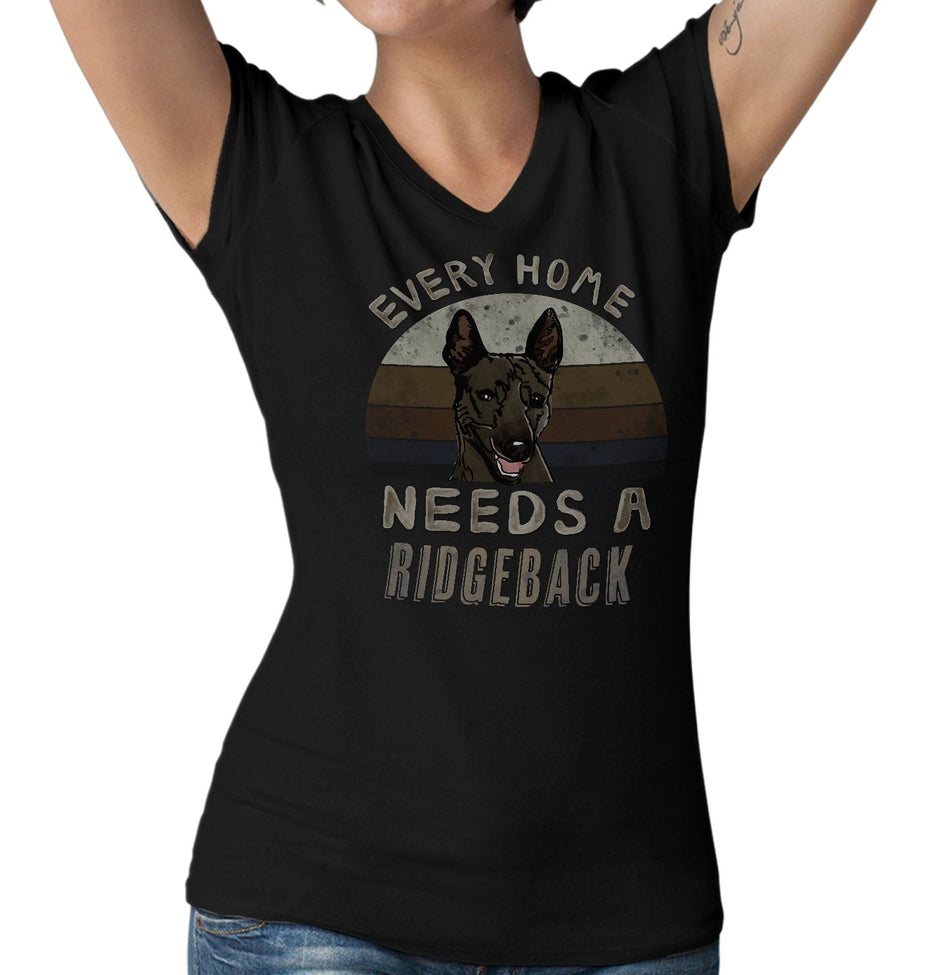 Every Home Needs a Thai Ridgeback - Women's V-Neck T-Shirt