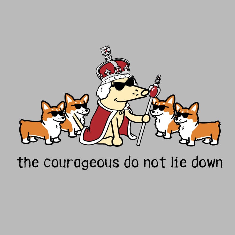 The Courageous Do Not Lie Down - Ladies T-Shirt V-Neck