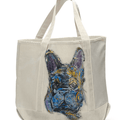 Customized Hand-Painted Dog Breed Tote Bag