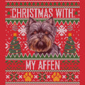 Ugly Sweater Christmas with My Affenpinscher - Adult Unisex Long Sleeve T-Shirt