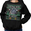 Ugly Sweater Christmas with My American Staffordshire Terrier - Adult Unisex Crewneck Sweatshirt