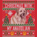 Ugly Sweater Christmas with My Anatolian Shepherd Dog - Adult Unisex Long Sleeve T-Shirt