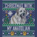 Ugly Sweater Christmas with My Anatolian Shepherd Dog - Adult Unisex Crewneck Sweatshirt