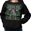 Ugly Sweater Christmas with My Australian Cattle Dog - Adult Unisex Crewneck Sweatshirt