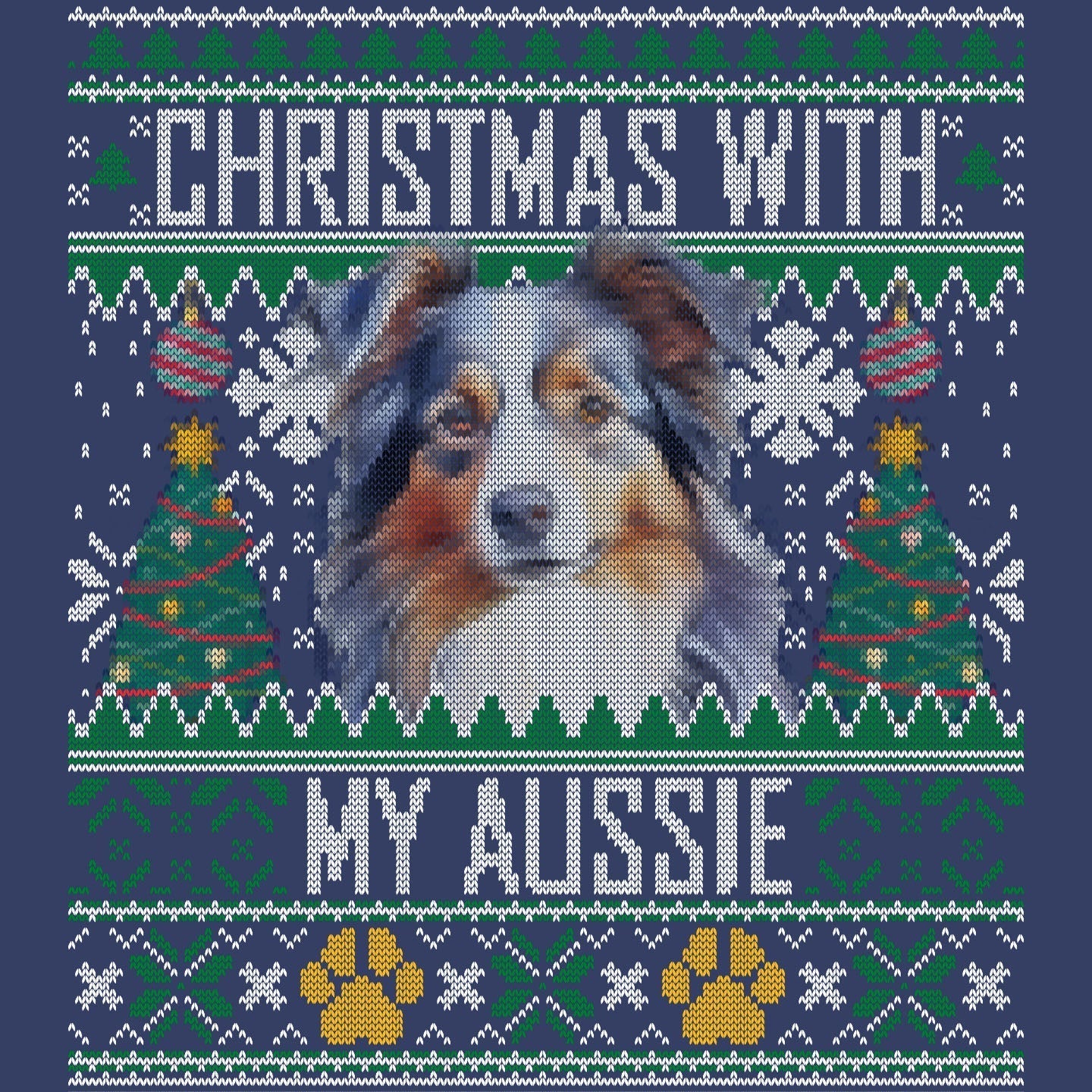 Australian shepherd ugly deals christmas sweater