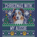 Ugly Sweater Christmas with My Australian Shepherd - Adult Unisex Crewneck Sweatshirt