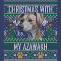 Ugly Sweater Christmas with My Azawakh - Adult Unisex Crewneck Sweatshirt