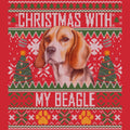 Ugly Sweater Christmas with My Beagle - Adult Unisex Long Sleeve T-Shirt