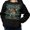 Ugly Sweater Christmas with My Belgian Tervuren - Adult Unisex Crewneck Sweatshirt