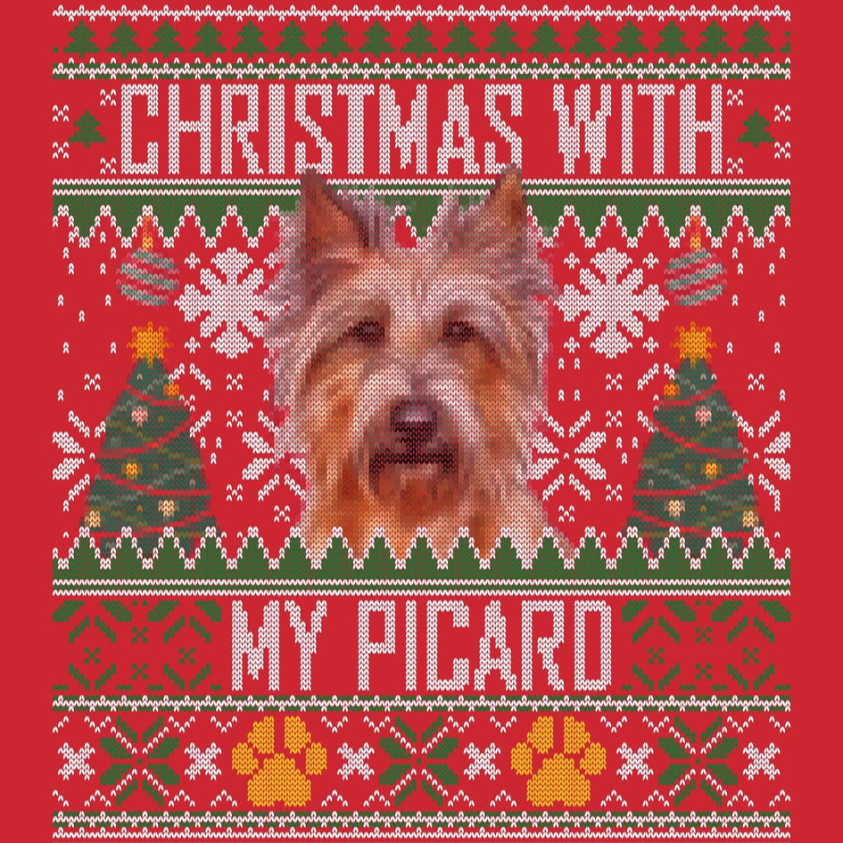 Ugly Sweater Christmas with My Berger Picard - Adult Unisex Long Sleeve T-Shirt