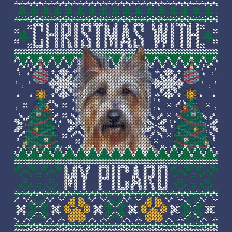 Ugly Sweater Christmas with My Berger Picard - Adult Unisex Crewneck Sweatshirt