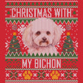 Ugly Sweater Christmas with My Bichon Frise - Adult Unisex Long Sleeve T-Shirt