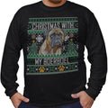 Ugly Sweater Christmas with My Boerboel - Adult Unisex Long Sleeve T-Shirt