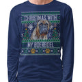 Ugly Sweater Christmas with My Boerboel - Adult Unisex Long Sleeve T-Shirt